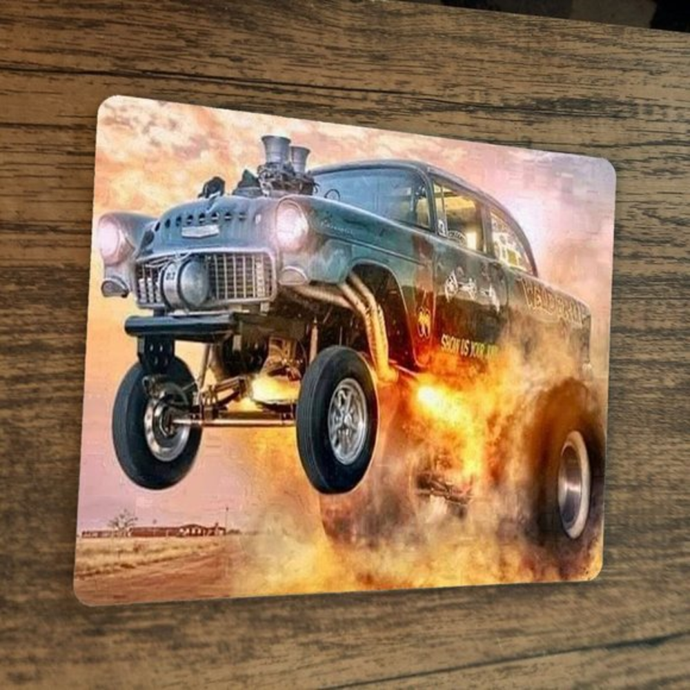 Welderup Hot Rod Gasser 1955 Chevy Mouse Pad‎